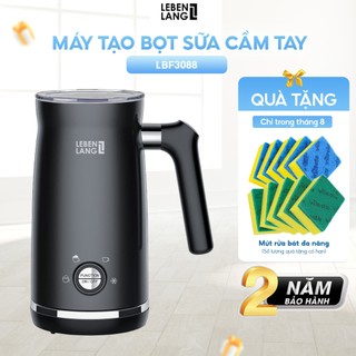 Máy tạo bọt sữa, cà phê Lebenlang LBF3088 gồm 4 chế độ nóng lạnh, thương hiệu Đức, bảo hành 2 năm