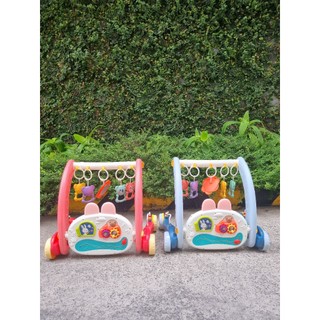 Thảm đạp nhạc, thảm nhạc cho bé nằm chơi, kiêm xe tập đi 3in1, có nhạc piano, dành cho bé từ 0-12 tháng