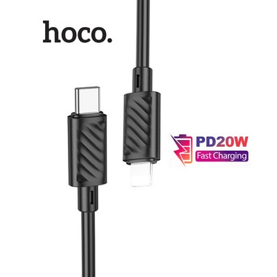 Cáp sạc nhanh Typec to IP PD20W 3.0A Hoco X88 truyền dữ liệu dùng cho ip11/12/13/14 dài 1M (ĐEN)