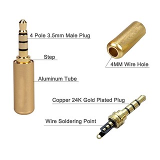 Jack Audio 3.5mm 4 Chấu Loại Tốt