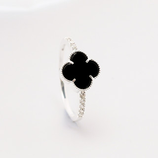 Nhẫn bạc nữ four-leaf clover ring silver - nhẫn bạc ta cao cấp 8190sv