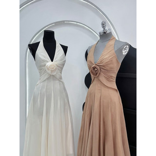 👗ĐẦM MAXI YẾM KẾT HOA XOẮN EO <video + ảnh thật ở cuối>