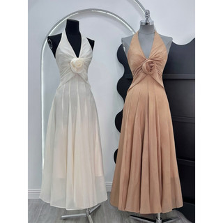 👗ĐẦM MAXI YẾM KẾT HOA XOẮN EO <video + ảnh thật ở cuối>