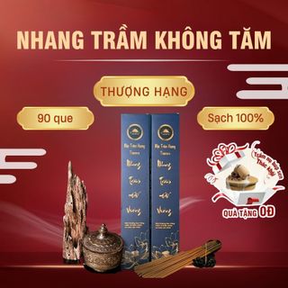 Nhang Trầm Hương Cao Cấp TramVN99 Nhang Trầm Hương Tự Nhiên 100% Loại 4 Tấc 40cm - Hộp 100 que