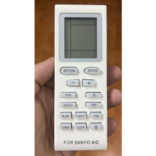 (CHÍNH HÃNG GIÁ RẺ 35K) REMOTE MÁY LẠNH SANYO VUÔNG NGẮN - Dùng cho máy 1 và 2 chiều - hàng mới 100% - bh 3 tháng