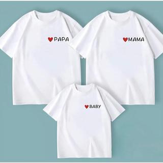 Top Áo gia đình cổ tròn .Chất liệu thun cotton co giản thấm hút mồ hôi đủ size từ 8 đến 100kg .