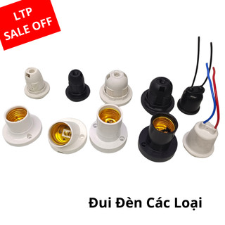 Đui đèn E27, E14, E40 bằng nhựa, sứ, chống nước - gắn tường dùng để trang trí hoặc lắp đèn nhà xưởng