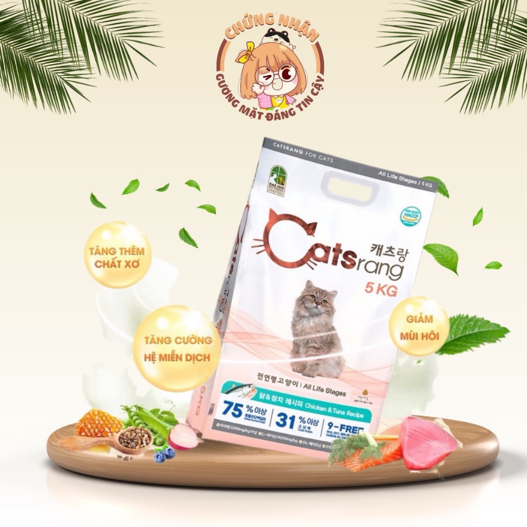 [5kg] Hạt Catsrang 5kg - Thức ăn cho mèo Cat Rang