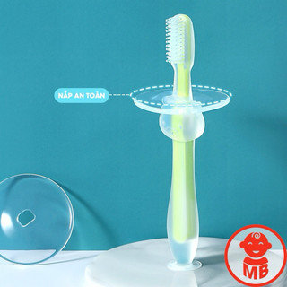 Bàn chải đánh răng cho bé tập đánh răng SILICON siêu mềm