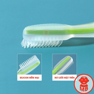 Bàn chải đánh răng cho bé tập đánh răng SILICON siêu mềm