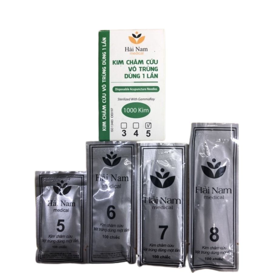 Kim châm cứu Hải Nam dạng gói ( gói 100 kim)