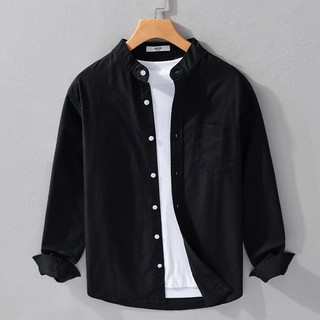 Áo sơ mi Đũi nam dài tay kiểu dáng Basic