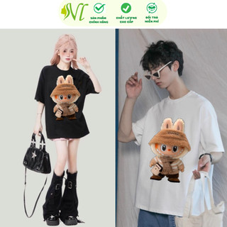 Áo  thun LABUBU  ái thun cho hội nhóm - Áo thun cặp nam nữ tay lỡ unisex form rộng  - Áo phông Người Đẹp Vì Lụa