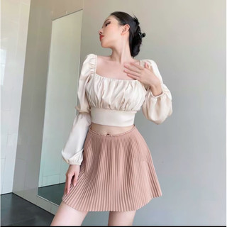 Chân váy xếp ly kèm quần (Hàng Loại 1)
