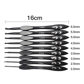 [2-6mm] Bộ Kim Móc Len Alumina 9 chiếc
