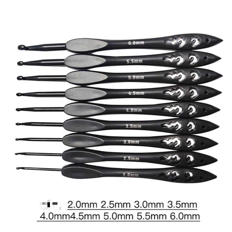 [2-6mm] Bộ Kim Móc Len Alumina 9 chiếc