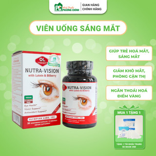 Viên Uống Bổ Mắt Nutra Vision Olympian labs Hộp 30viên - Hỗ Trợ Trẻ Hóa Mắt, Ngăn Ngừa Mỏi Mắt, Khô Mắt, Giảm Thị Lực