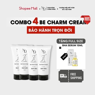 ( MUA 3 TẶNG 1 )4 TUÝP BE CHARM CREAM & 4 BHA 5ML BY ND SIÊU HỜI