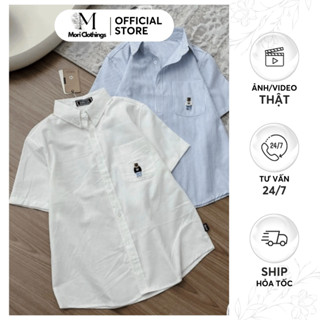 Áo Sơ Mi Nữ, Áo Kiểu Họa Tiết Gấu Có Túi Phong Cách Hàn Quốc Thời Trang Nữ | MORI CLOTHINGS