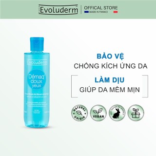Nước tẩy trang Evoluderm dành cho mắt và môi tinh chất Cornflower và Rose Floral Water 250ml