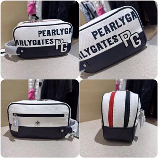 Túi cầm tay, đựng đồ phụ kiện Golf thể thao PEARLY GATES chất liệu da cao cấp thoáng khí