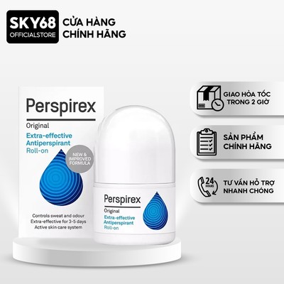 Lăn Khử Mùi Perspirex Giảm Tiết Mồ Hôi Dành Cho Người Có Mùi Và Mồ Hôi Vừa Phải 20ml - ORIGINAL