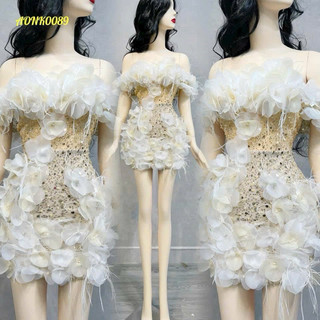 Đầm body dạ hội TRIPBLE T DRESS kết cánh hoa - size S/M/L