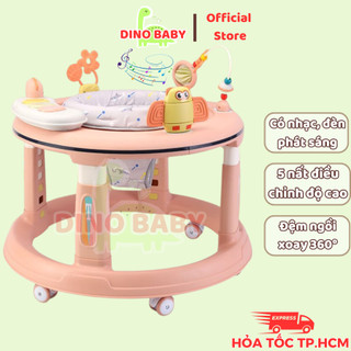 Xe tròn tập đi cho bé, CÓ ĐỒ CHƠI PIANO CÓ ĐÈN NHẠC, xe tập đi cho bé từ 6 - 24 tháng tuổi, DINOBABY