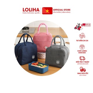 ⛔GIADUNGHOANGMAI⛔ Túi đựng hộp cơm giữ nhiệt có khoá (LOẠI CÓ KHÓA)