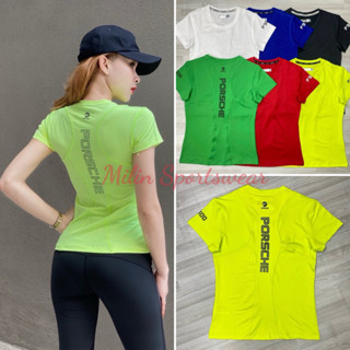 ÁO THUN CỘC TAY TẬP GYM YOGA PICKLEBALL NỮ PC VẢI THUN LẠNH CO DÃN 4 CHIỀU