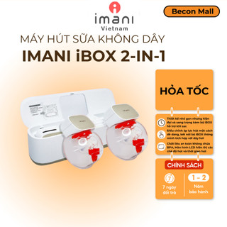 Máy hút sữa không dây, máy hút sữa rảnh tay IMANI i2plus with Dock, máy kèm dock sạc, hút mạnh kiệt