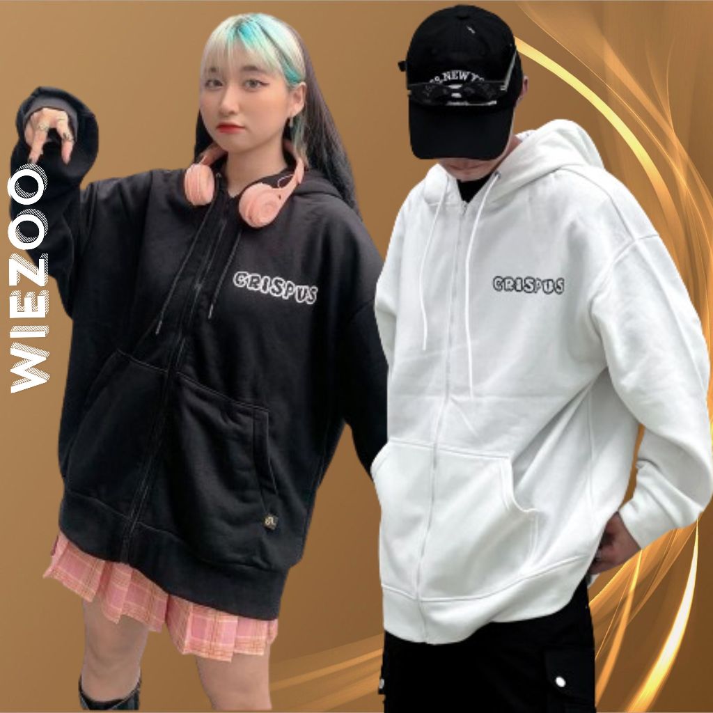 Áo Khoác Nỉ Bông CRISPUS Dây Kéo & ulzzang Form Rộng Unisex 1HIT_UNISEX(Ảnh Thật) | BigBuy360 - bigbuy360.vn