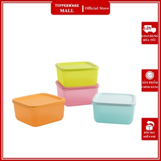 Bộ hộp bảo quản thực phẩm small square round 4 hộp