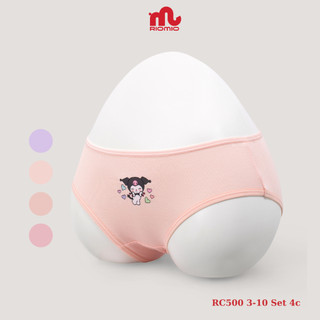Set 4 quần chip tam giác bé gái kuromi size 15-42kg RIOMIO vải Modal mềm mịn co giãn RC500