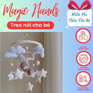 Đồ chơi treo nôi gấu ôm trăng