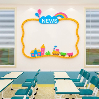  Tranh dán tường mica dán nổi bảng tin bảng thông báo trang trí trường lớp học sảnh lễ tân trung tâm phòng tập 