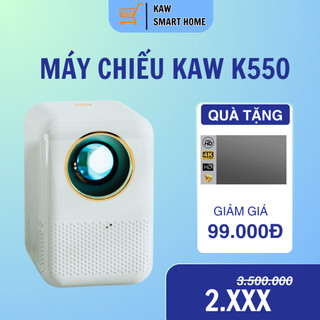Máy chiếu mini kaw k560 android 9.0, kết nối điện thoại, bảo hành 12 tháng, hàng chính hãng