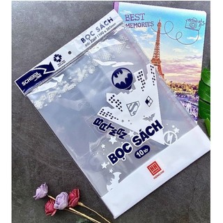 Bọc sách giáo khoa và bọc vở ôly hồng hà
