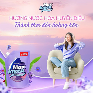 Nước giặt xả MaxKleen hương nước hoa huyền diệu túi 2.4kg
