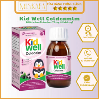  Kid Well ColdCalm - Siro ho cho bé tăng cường sức đề kháng hỗ trợ giảm hắt hơi sổ mũi nghẹt mũi 