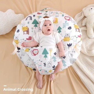 Gối chống trào ngược cho bé lõi cao su non Babylux lounger, gối cho bé sơ sinh