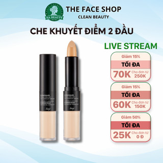 Che khuyết điểm 2 đầu thâm mụn đốm nâu tàn nhang The Face Shop fmgt Concealer Dual Veil 4.3g/3.8g