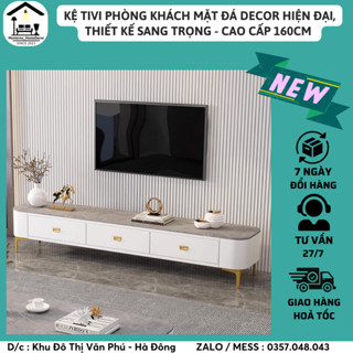  kệ tivi phòng khách mặt đá decor hiện đại Thiết kế sang trọng - cao cấp 160cm M198 