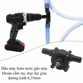 Đầu chuyển máy khoan thành máy bơm nước, hút nước v2, bơm hút cực khỏe
