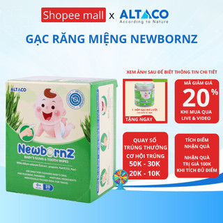 Gạc răng miệng thảo dược NewbornZ-làm sạch, bảo vệ răng miệng cho trẻ sơ sinh và trẻ nhỏ hộp 20 gói