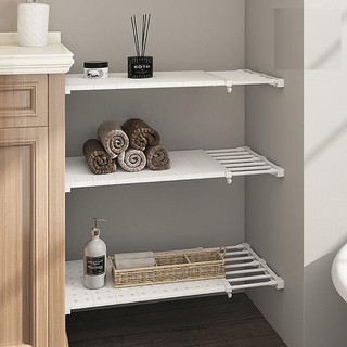 Kệ chia ngăn tủ đa năng không cần khoan bắt vít 74-135cm