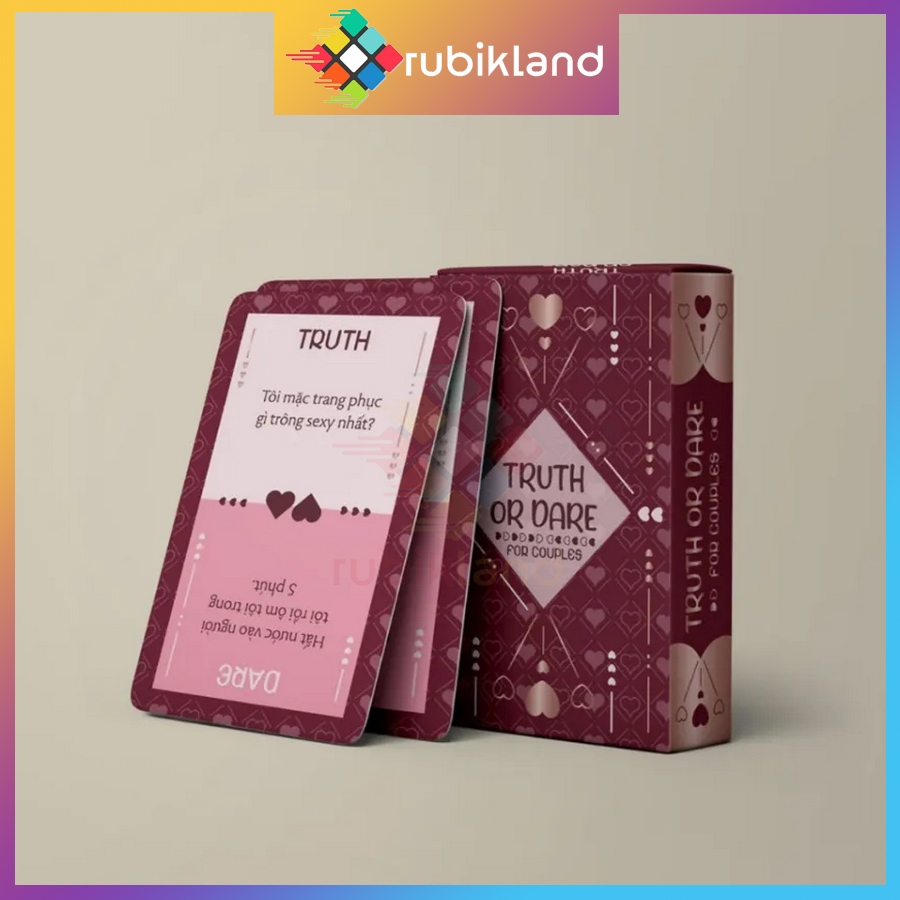 [Couple] Bộ Bài Truth Or Dare Nói Hay Làm Thật Hay Thách Cho Cặp Đôi Boardgame Thú Vị Hẹn Hò