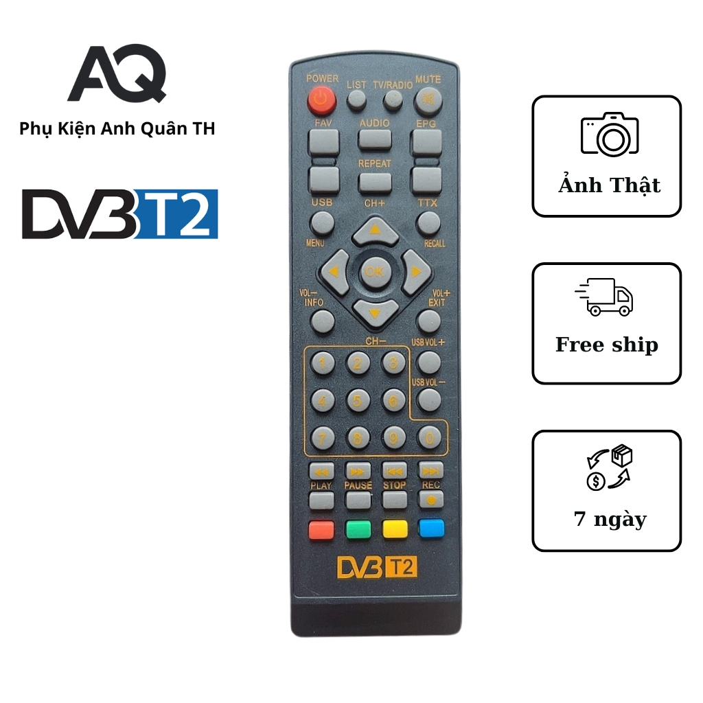 Remote đầu thu DVB , điều khiển đầu thu DVB T2