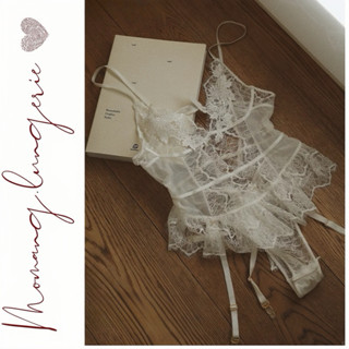  B004 Bodysuit Ren Nữ Cao Cấp Sexy Mơ Màng Bodysuit Nữ Không Gọng Phong Cách Gợi Cảm Quyến Rũ 