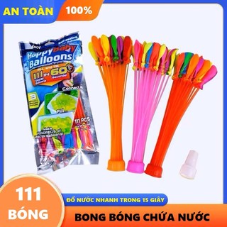   LOẠI TỐT  Set bong bóng bay nước  Bóng nước chùm Bóng nước được lắp sẵn vào 3 chùm và 1 đầu nối vòi nước 